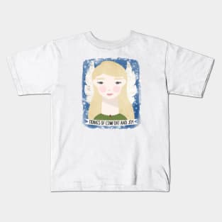 "Tidings of Comfort and Joy" Christian Christmas Angels Kids T-Shirt